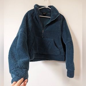 Lu Lu lemon Sherpa sweater